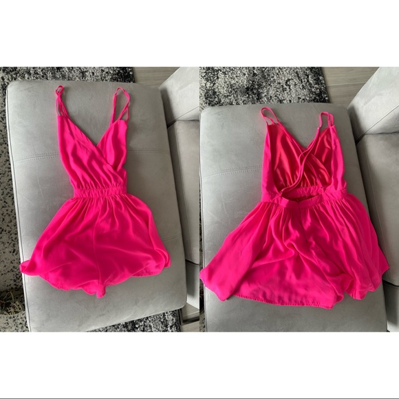 SOLD* Pink Romper Dress - Picture 3 of 5